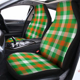 Irish Checkered St. Patrick's Day Print Universal Fit Car Seat Covers 102422