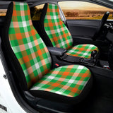 Irish Checkered St. Patrick's Day Print Universal Fit Car Seat Covers 102422