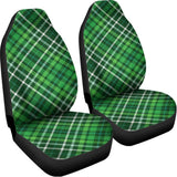 Irish Plaid Pattern Print Universal Fit Car Seat Covers 102422