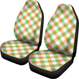 Irish Plaid Saint Patrick's Day Print Universal Fit Car Seat Covers 102422