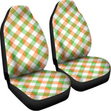Irish Plaid Saint Patrick's Day Print Universal Fit Car Seat Covers 102422