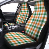 Irish Plaid St. Patrick's Day Print Universal Fit Car Seat Covers 102422