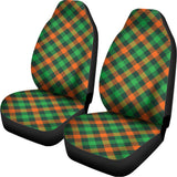 Irish Saint Patrick's Day Plaid Print Universal Fit Car Seat Covers 102422