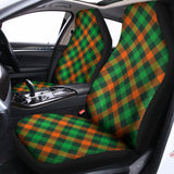 Irish Saint Patrick's Day Plaid Print Universal Fit Car Seat Covers 102422