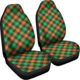 Irish Saint Patrick's Day Plaid Print Universal Fit Car Seat Covers 102422
