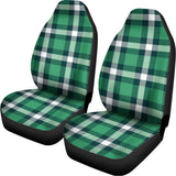 Irish St. Patrick's Day Plaid Print Universal Fit Car Seat Covers 102422