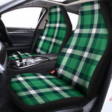 Irish St. Patrick's Day Plaid Print Universal Fit Car Seat Covers 102422