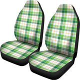 Irish St. Patrick's Day Tartan Print Universal Fit Car Seat Covers 102422