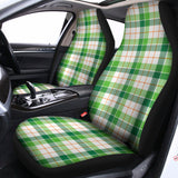 Irish St. Patrick's Day Tartan Print Universal Fit Car Seat Covers 102422