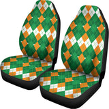 Irish Themed Argyle Pattern Print Universal Fit Car Seat Covers 102422