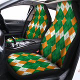 Irish Themed Argyle Pattern Print Universal Fit Car Seat Covers 102422
