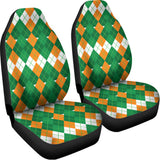 Irish Themed Argyle Pattern Print Universal Fit Car Seat Covers 102422