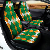 Irish Themed Argyle Pattern Print Universal Fit Car Seat Covers 102422