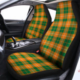 Irish Themed Plaid Pattern Print Universal Fit Car Seat Covers 102422