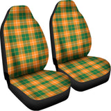 Irish Themed Plaid Pattern Print Universal Fit Car Seat Covers 102422