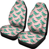 Isometric Tyrannosaurus Pattern Print Universal Fit Car Seat Covers 102422