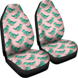 Isometric Tyrannosaurus Pattern Print Universal Fit Car Seat Covers 102422