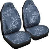 Ivy Flower Denim Jeans Pattern Print Universal Fit Car Seat Covers 102422