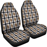 Jack Of Clubs Playing Card Pattern Print Universal Fit Car Seat Covers 102422