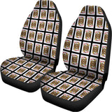 Jack Of Diamonds Pattern Print Universal Fit Car Seat Covers 102422