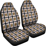 Jack Of Diamonds Pattern Print Universal Fit Car Seat Covers 102422