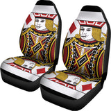 Jack Of Diamonds Playing Card Print Universal Fit Car Seat Covers 102422