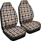 Jack Of Hearts Pattern Print Universal Fit Car Seat Covers 102422