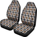 Jack Of Spades Pattern Print Universal Fit Car Seat Covers 102422