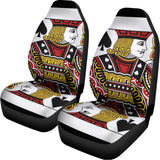 Jack Of Spades Playing Card Print Universal Fit Car Seat Covers 102422