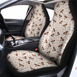 Jack Russell Terrier And Bone Print Universal Fit Car Seat Covers 102422