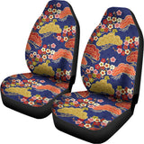 Japanese Cherry Blossom Pattern Print Universal Fit Car Seat Covers 102422