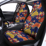 Japanese Cherry Blossom Pattern Print Universal Fit Car Seat Covers 102422
