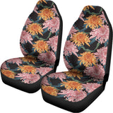 Japanese Chrysanthemum Pattern Print Universal Fit Car Seat Covers 102422