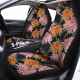 Japanese Chrysanthemum Pattern Print Universal Fit Car Seat Covers 102422