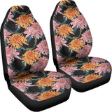 Japanese Chrysanthemum Pattern Print Universal Fit Car Seat Covers 102422