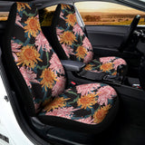 Japanese Chrysanthemum Pattern Print Universal Fit Car Seat Covers 102422