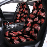 Japanese Cluster Amaryllis Pattern Print Universal Fit Car Seat Covers 102422