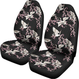Japanese Crane Bird Pattern Print Universal Fit Car Seat Covers 102422