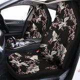 Japanese Crane Bird Pattern Print Universal Fit Car Seat Covers 102422