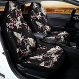 Japanese Crane Bird Pattern Print Universal Fit Car Seat Covers 102422