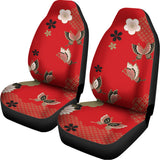 Japanese Flower Print Universal Fit Car Seat Covers 102422