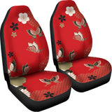 Japanese Flower Print Universal Fit Car Seat Covers 102422