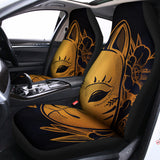 Japanese Fox Mask Print Universal Fit Car Seat Covers 102422