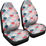 Japanese Geometric Pattern Print Universal Fit Car Seat Covers 102422