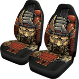 Japanese Ghost Samurai Print Universal Fit Car Seat Covers 102422