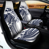 Japanese Kanagawa Wave Print Universal Fit Car Seat Covers 102422
