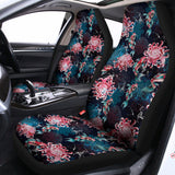 Japanese Koi And Chrysanthemums Print Universal Fit Car Seat Covers 102422