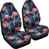 Japanese Koi And Chrysanthemums Print Universal Fit Car Seat Covers 102422