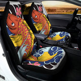 Japanese Koi And Flower Tattoo Print Universal Fit Car Seat Covers 102422