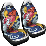 Japanese Koi Carp Tattoo Print Universal Fit Car Seat Covers 102422